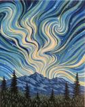 The image for Galaxy Night in the Mountains!