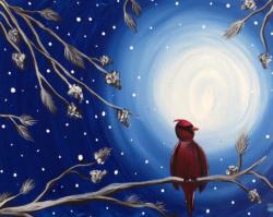 The image for Beautiful winter cardinal!