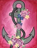 The image for Knot your average anchor, this one is pretty nautical! Pick your favorite colors! $30 summer sale!