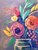The image for Jar of Flowers-Choose your colors. $25 Monday!