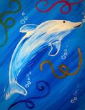 The image for $20 Kids Blue Dolphin 11X14