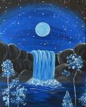 The image for Waterfall in the moonlight!