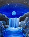 The image for Waterfall In The Blue Moon Light