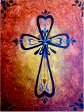 The image for Curly Cross! Choose your favorite color!