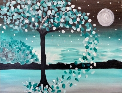 The image for Moonlit Tree! Pick your own color!
