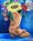 The image for Boot with flowers!