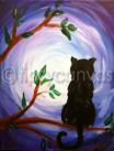The image for Cat and Sunset Scene
