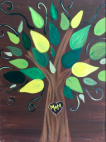 The image for Customizable Initials Tree! Choose your background color!
