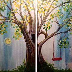 The image for Classic Tree Swing- paint it as one or a set!