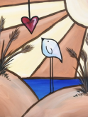 The image for The Lovable Longlegs has it's heart on a string!!