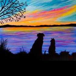 The image for Best Friends enjoying the sunset!