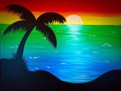 The image for Palm Tree Sunset!
