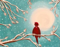 The image for Winter Cardinal ~ Two colors to choose from. Great for date night!