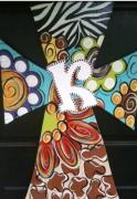 The image for Monogram Animal print cross!