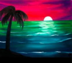 The image for Neon Beach Sunset!