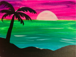 The image for Beach Sunset! Choose your sky color!