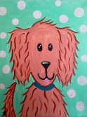 The image for Playful Puppy! Choose your background color!