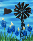 The image for Texas Bluebonnets& Windmill