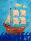 The image for Pirate Ship at Sea