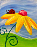 The image for Cute Ladybug and Flower!