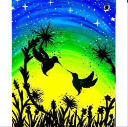 The image for Humming Bird Painting!