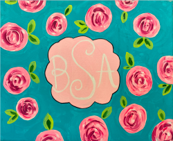 The image for Floral Monogram! Customizable!