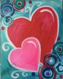 The image for Bubbly Hearts! Pick your favorite background colors!
