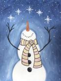 The image for Happy Snowman! Pick Your Favorite Background Color!