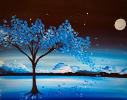 The image for Blue Tree - Add glow in the dark paint!