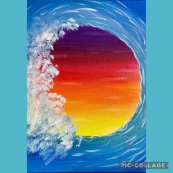 The image for Wondrous Wave During Sunset!