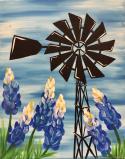 The image for Windmill and Bluebonnets