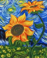 The image for Van Gogh Sunflower Field