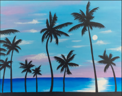 The image for Palm Tree Sunset!