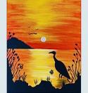 The image for Sunset Egret! Super Easy! $30 Sale