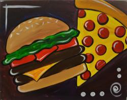 The image for Kid's Burger and Pizza - Choose your colors!!!