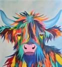 The image for Colorful cow!