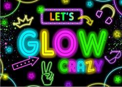 The image for Black Light Glow Night!